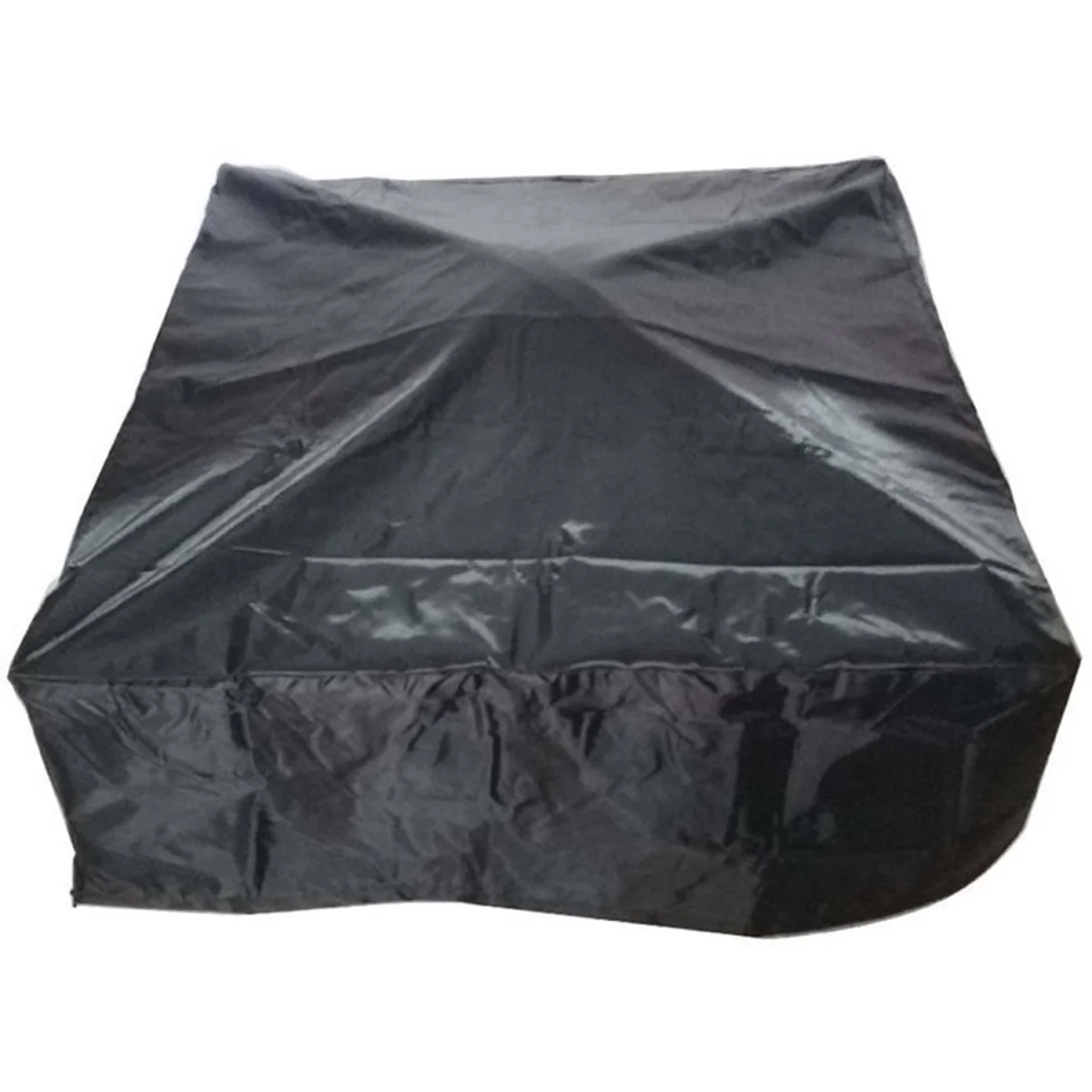 4 in 1 Square Fire Pit BBQ Grill Ice Cooler Tabletop - Black – image 2