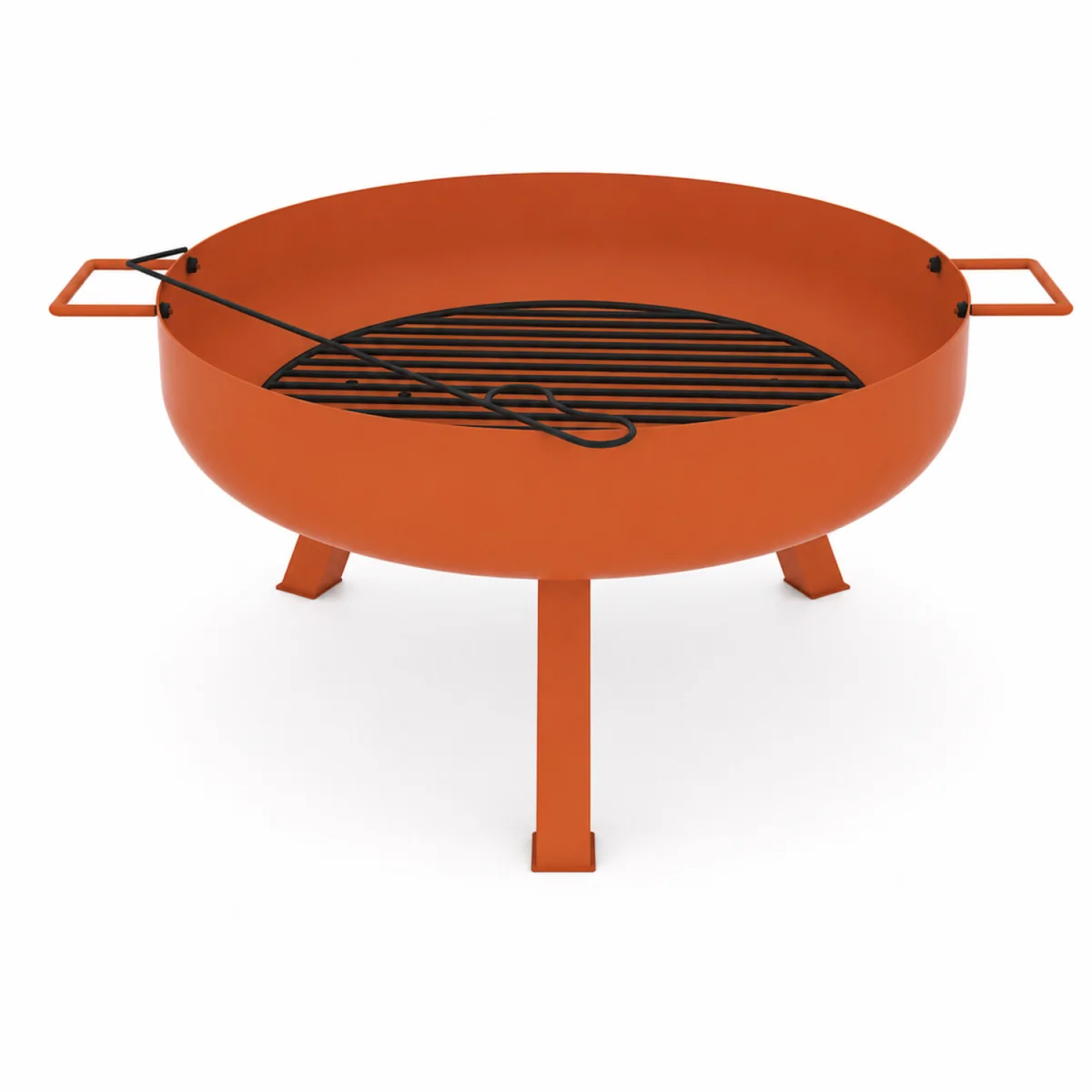 Teamson Home Fire Pit Outdoor Heater 70cm with Spark Guard Brown - Brown – image 6