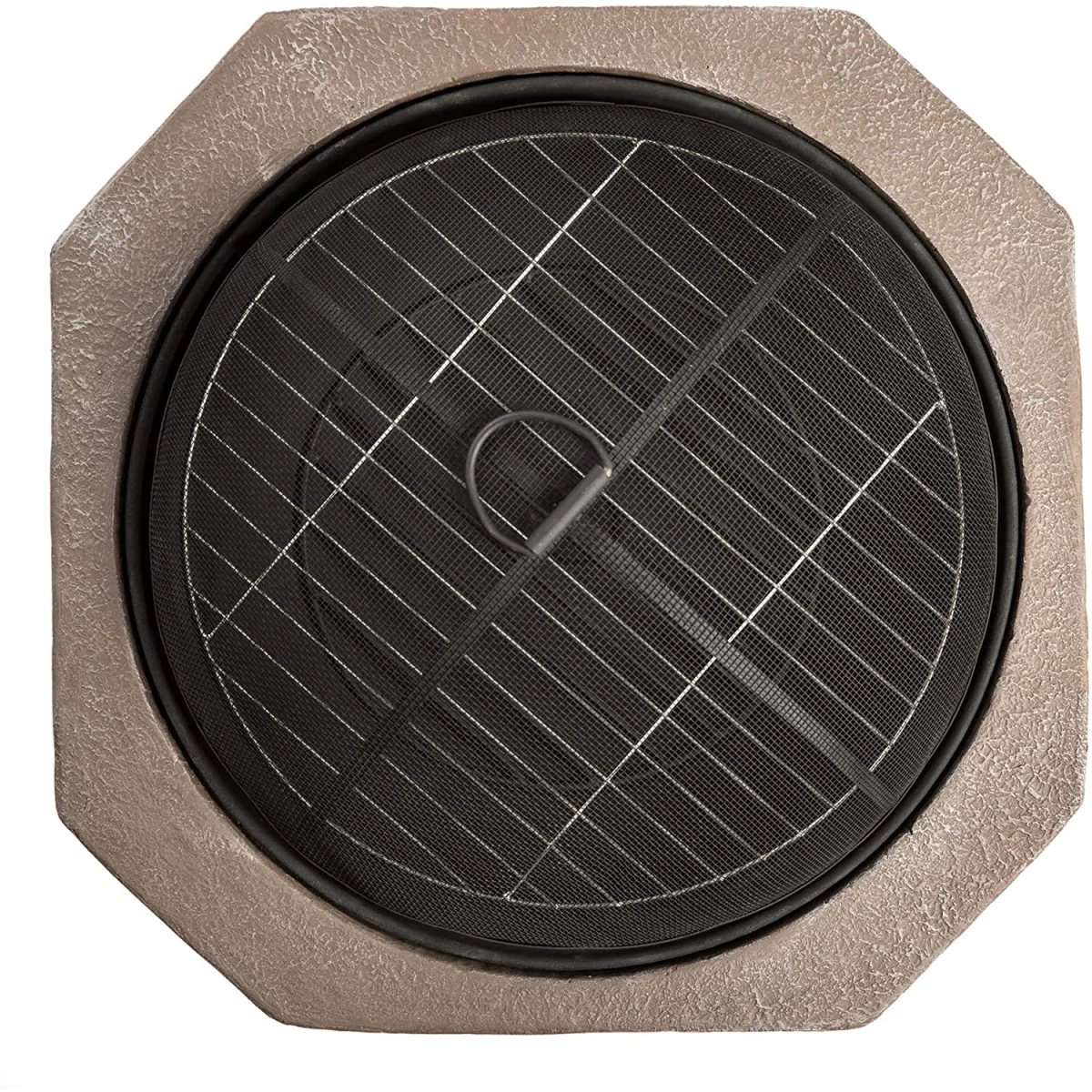BOGOTA Garden and Patio Fire Pit Brazier and BBQ with Eco Stone Finish - Brown – image 4