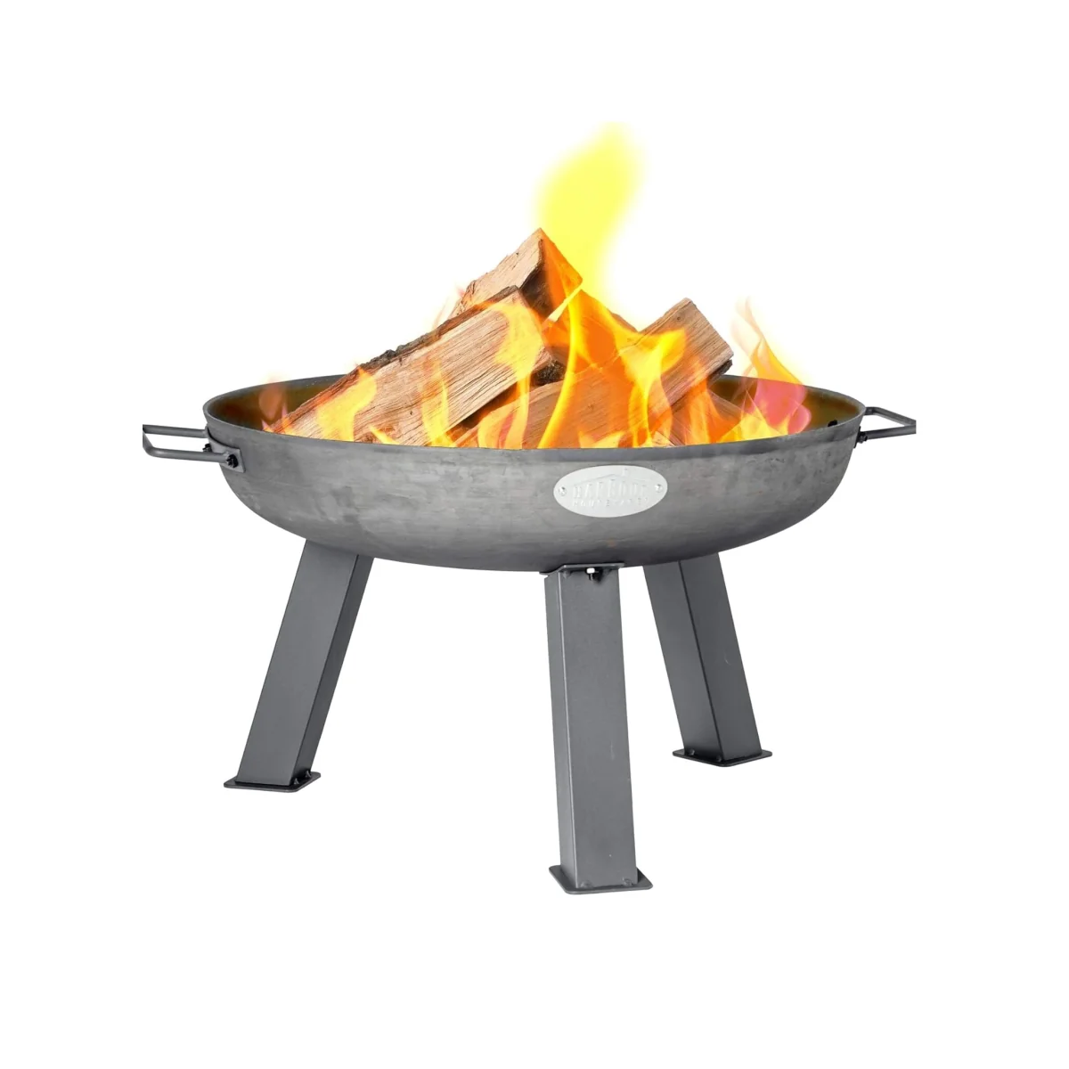 Fire Pit Garden Patio Heater BBQ for Camping - Grey