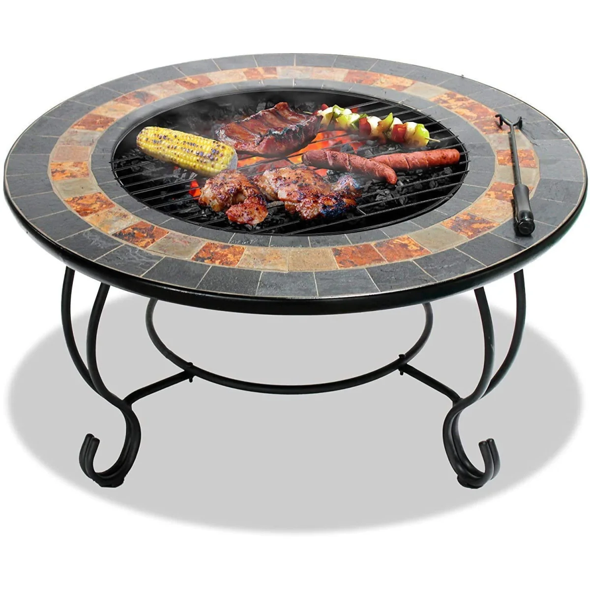 Dakota Fire Pit, Table, BBQ, Ice Bucket - Multi – image 6