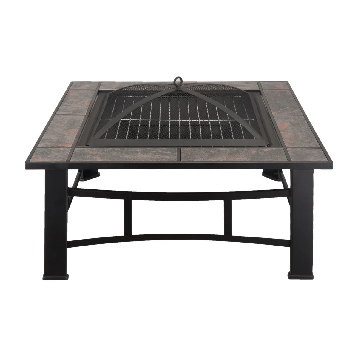 Joseph Outdoor Square Fire Pit BBQ Ice Bucket - Black – image 1