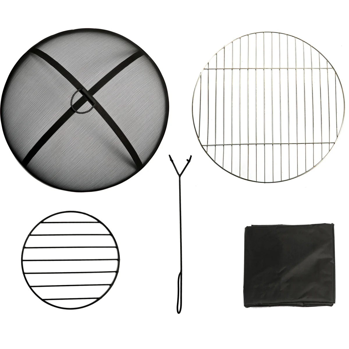 DIABLO Contemporary Garden and Patio Heater Fire Pit and BBQ - Dark Grey – image 3