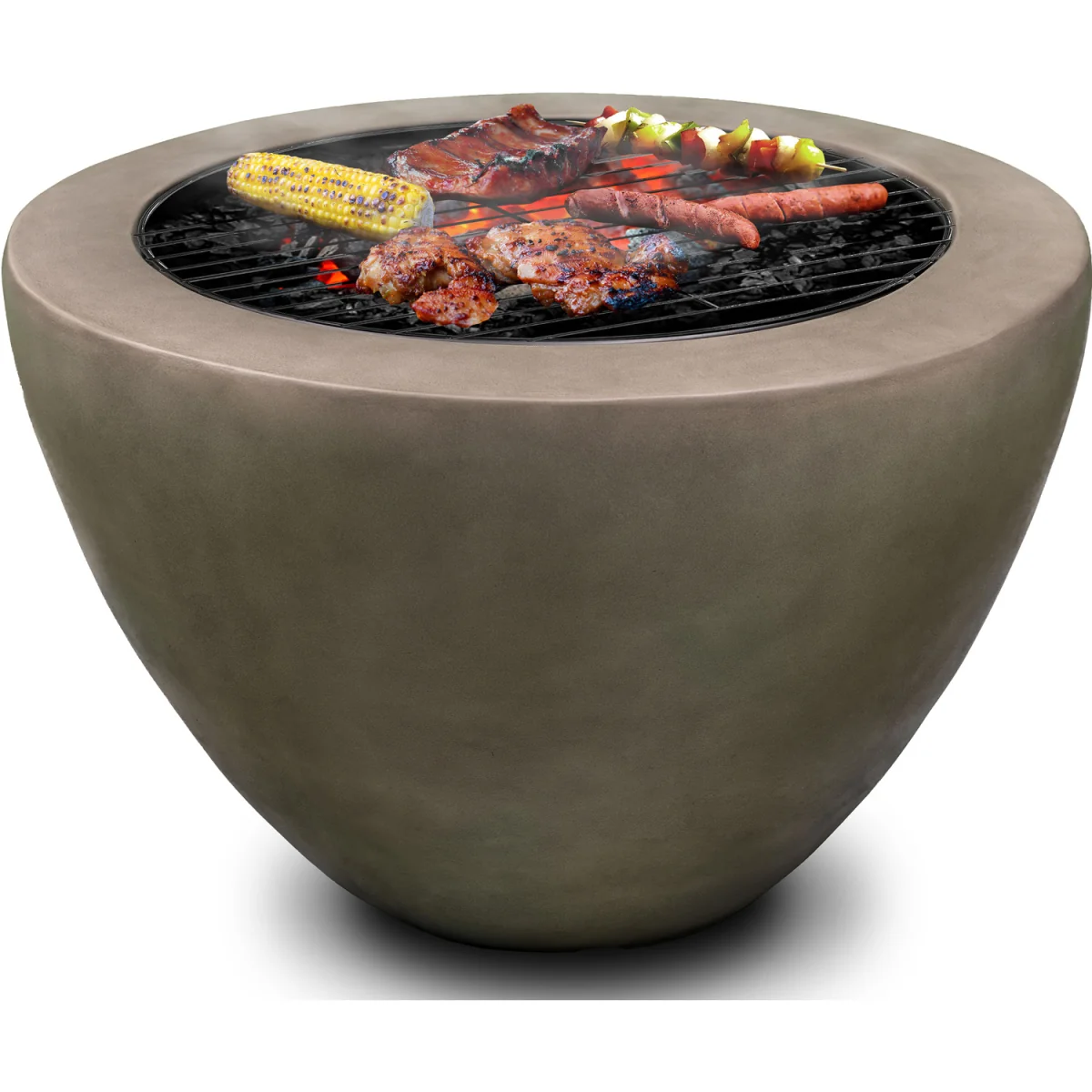 DIABLO Contemporary Garden and Patio Heater Fire Pit and BBQ - Dark Grey – image 7