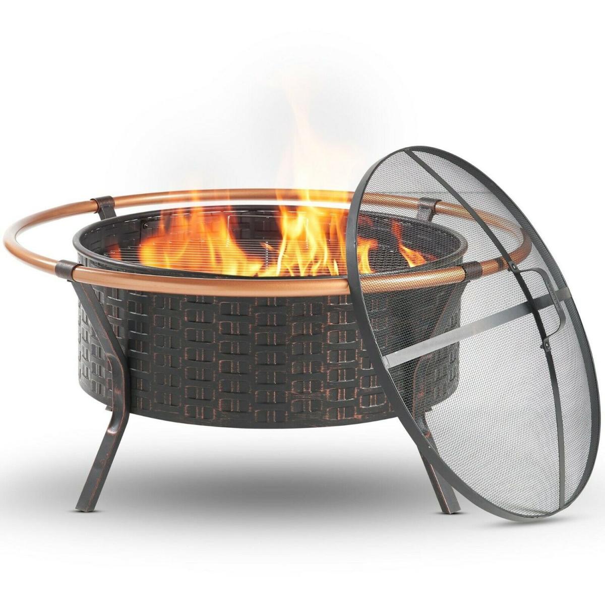 Modern Design Elegant Fire Bowl and Fire Pit - Black – image 4