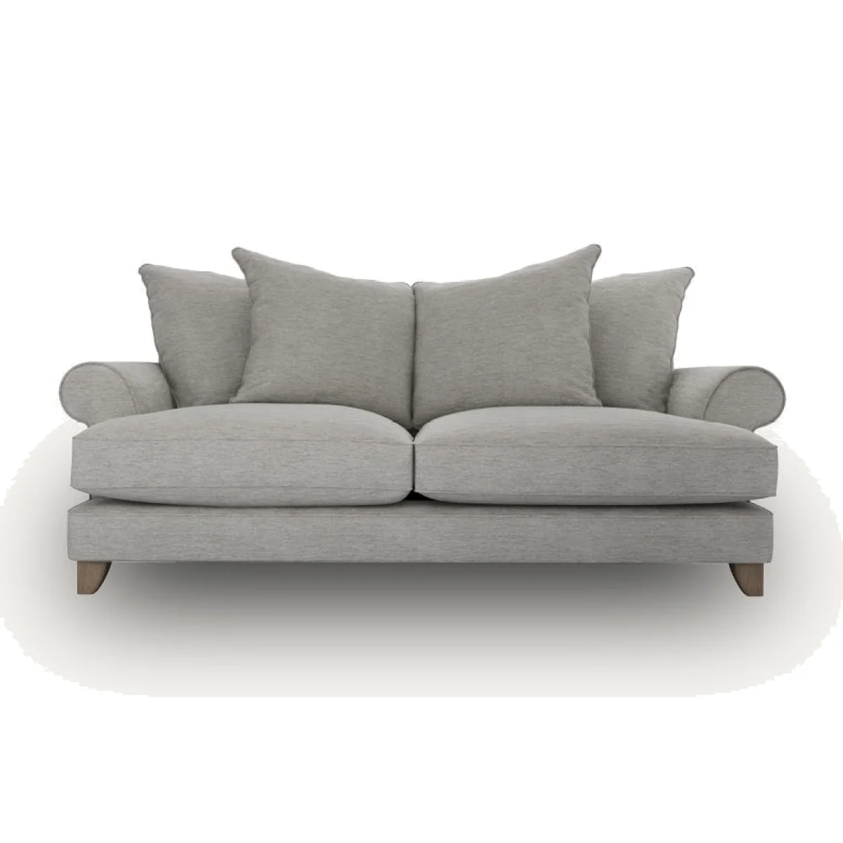 Columbine 3 Seater Sofa, Pillowback / Grey