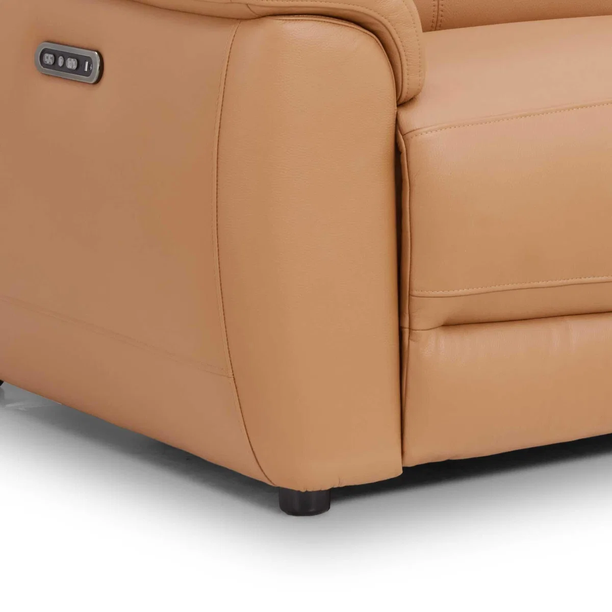 Glendale 2.5 Power Seater & Headrest Recliner Sofa, Brown Leather | Barker & Stonehouse – image 4