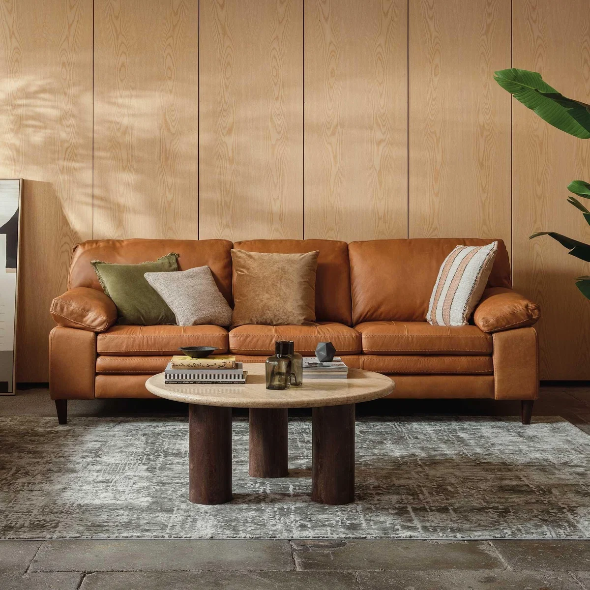 Olson Sofa, Brown Leather | Barker & Stonehouse – image 3