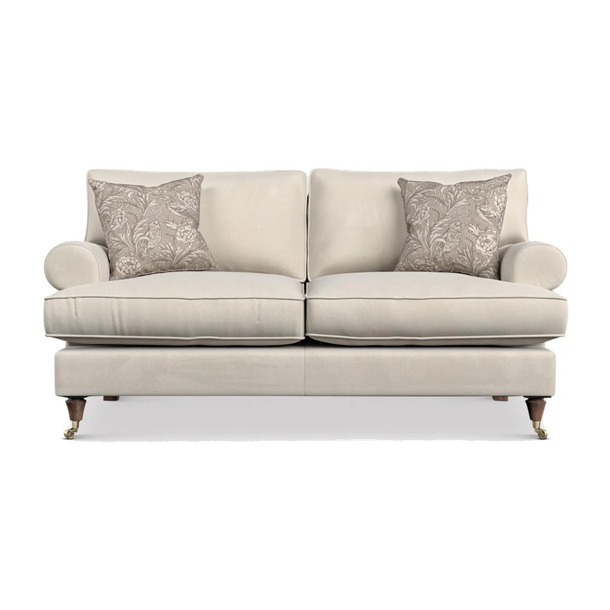 English Heritage Finch Small Sofa Standard Back, Neutral Fabric | Barker & Stonehouse