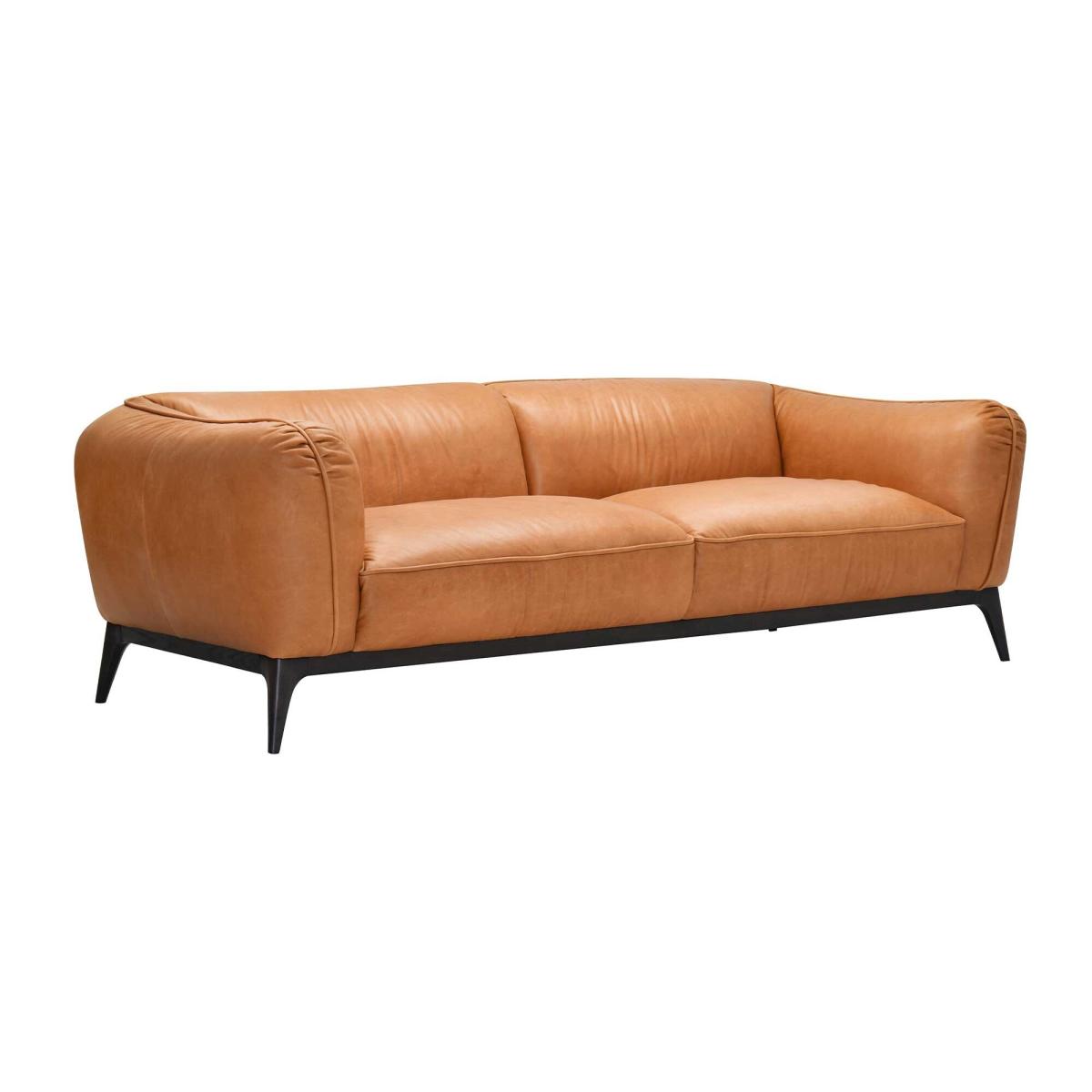 Angus 3 Seater Sofa, Brown Leather | Barker & Stonehouse – image 2