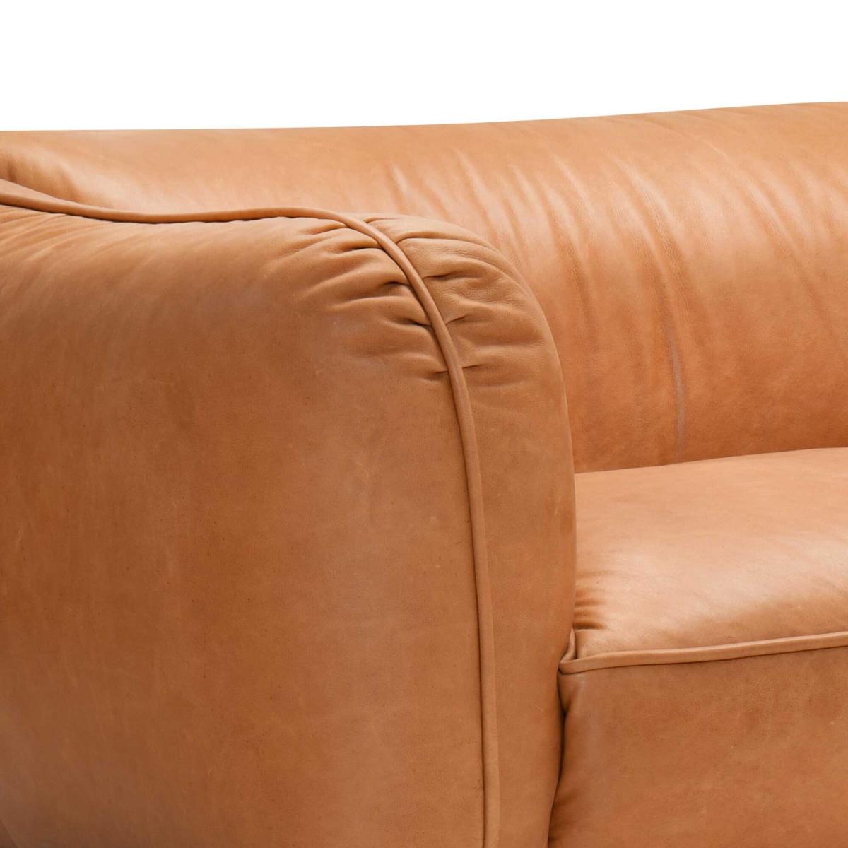 Angus 3 Seater Sofa, Brown Leather | Barker & Stonehouse – image 3