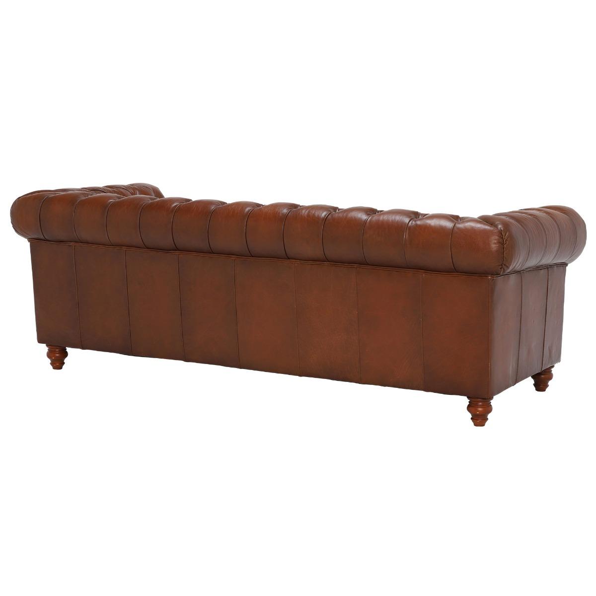 Ullswater 4 Seater Leather Sofa, Black | Barker & Stonehouse – image 6