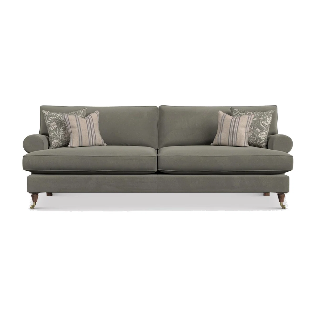 English Heritage Finch Large Sofa Standard Back, Grey Fabric | Barker & Stonehouse – image 1