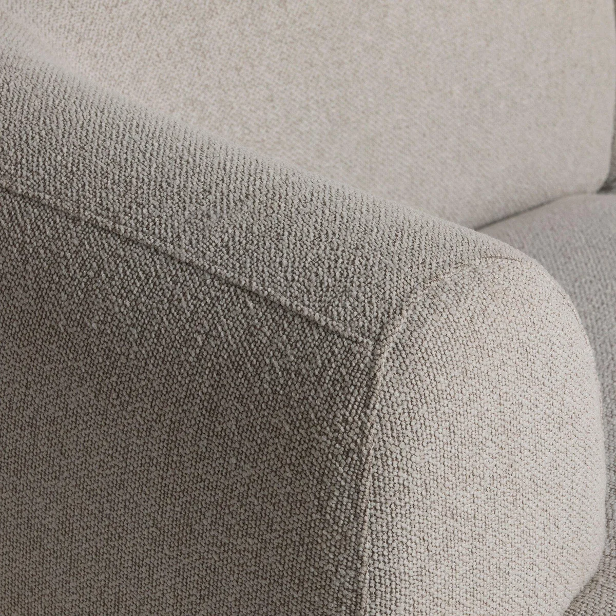 Glen 1 Seater LAF Curve Back Chair RAF 1 Seater Modular Sofa, Neutral Fabric | Barker & Stonehouse – image 8