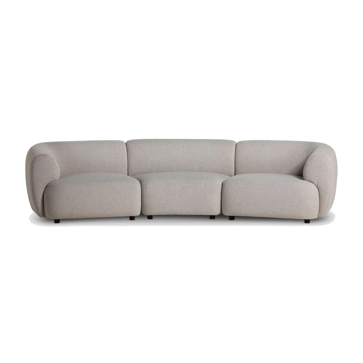 Glen 1 Seater LAF Curve Back Chair RAF 1 Seater Modular Sofa, Neutral Fabric | Barker & Stonehouse – image 1