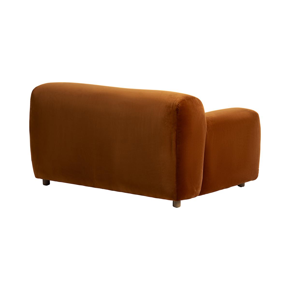 Lavinia 1 Seater Sofa Ochre, Orange Velvet | Barker & Stonehouse – image 9