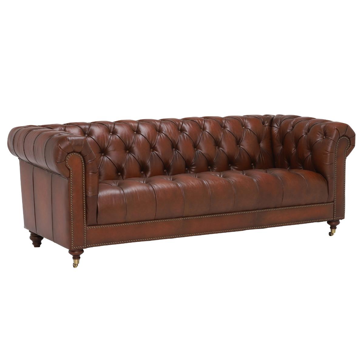 Ullswater 3.5 Seater Leather Sofa, Black | Barker & Stonehouse – image 2