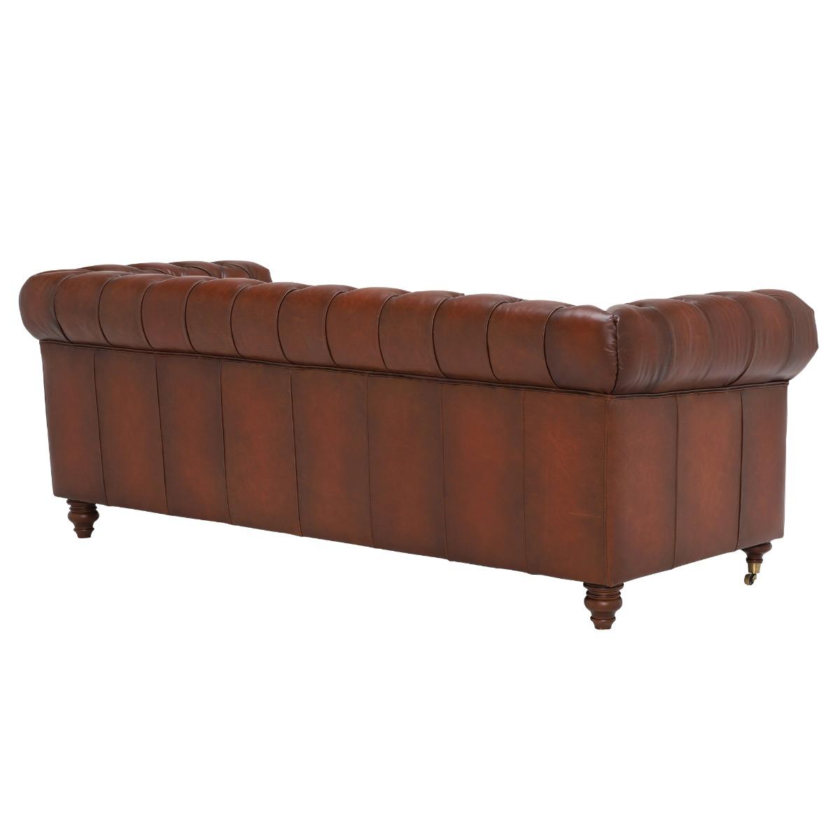 Ullswater 3.5 Seater Leather Sofa, Black | Barker & Stonehouse – image 5