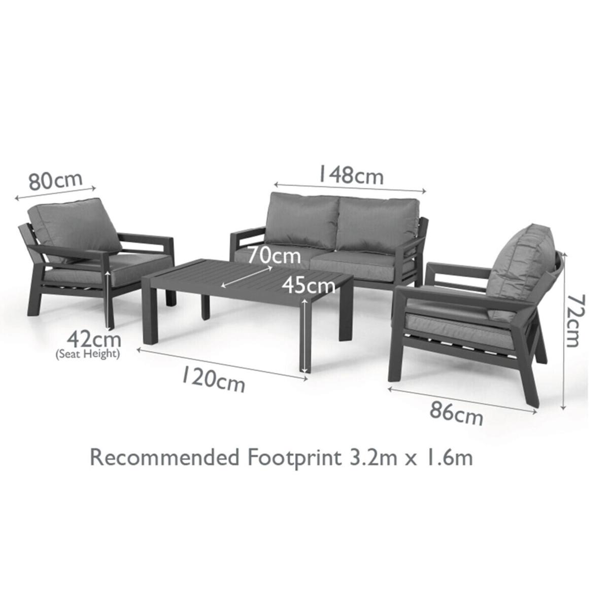 Soho 2 Seater Sofa Set, Grey | Barker & Stonehouse – image 6