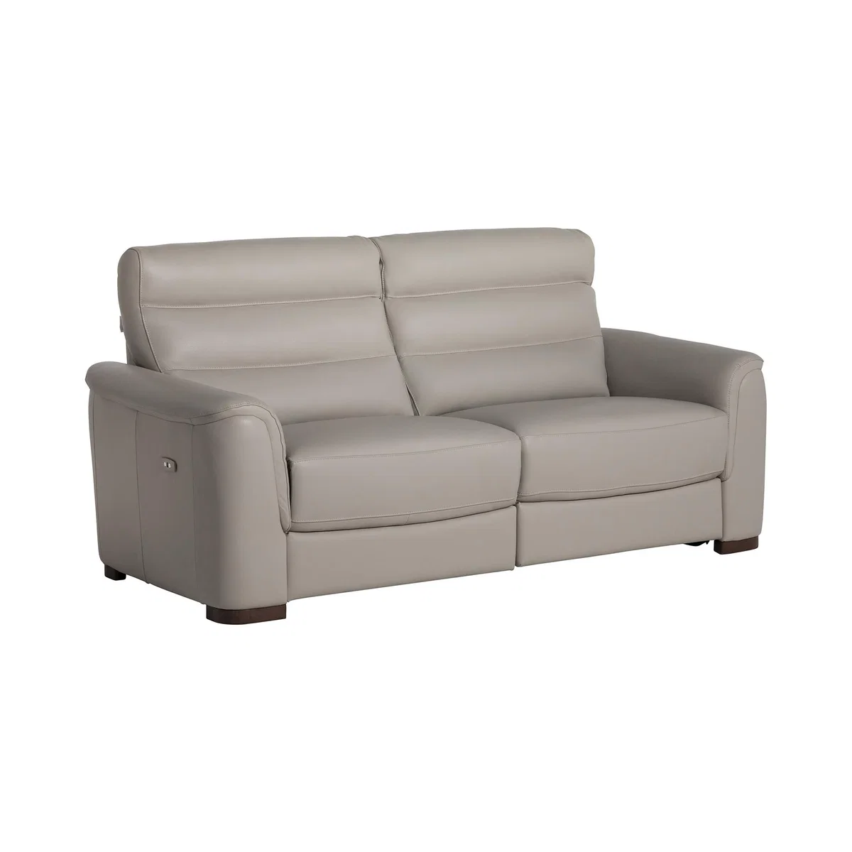 Garner Large Dual Power Recliner Sofa, Grey Leather | Barker & Stonehouse – image 2