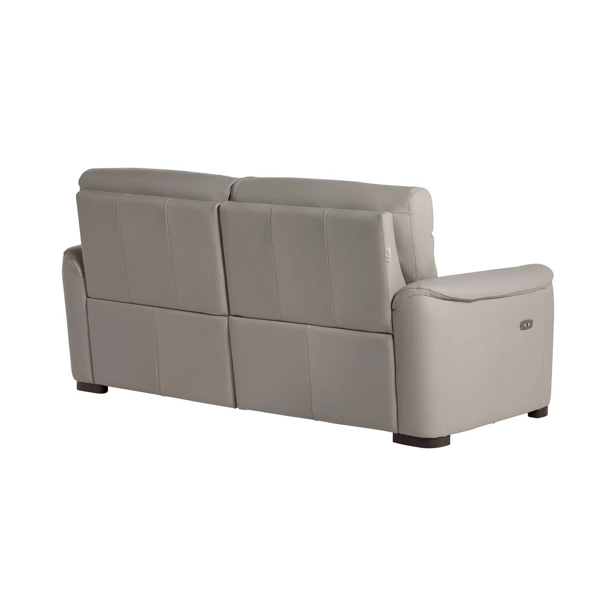 Garner Large Dual Power Recliner Sofa, Grey Leather | Barker & Stonehouse – image 5