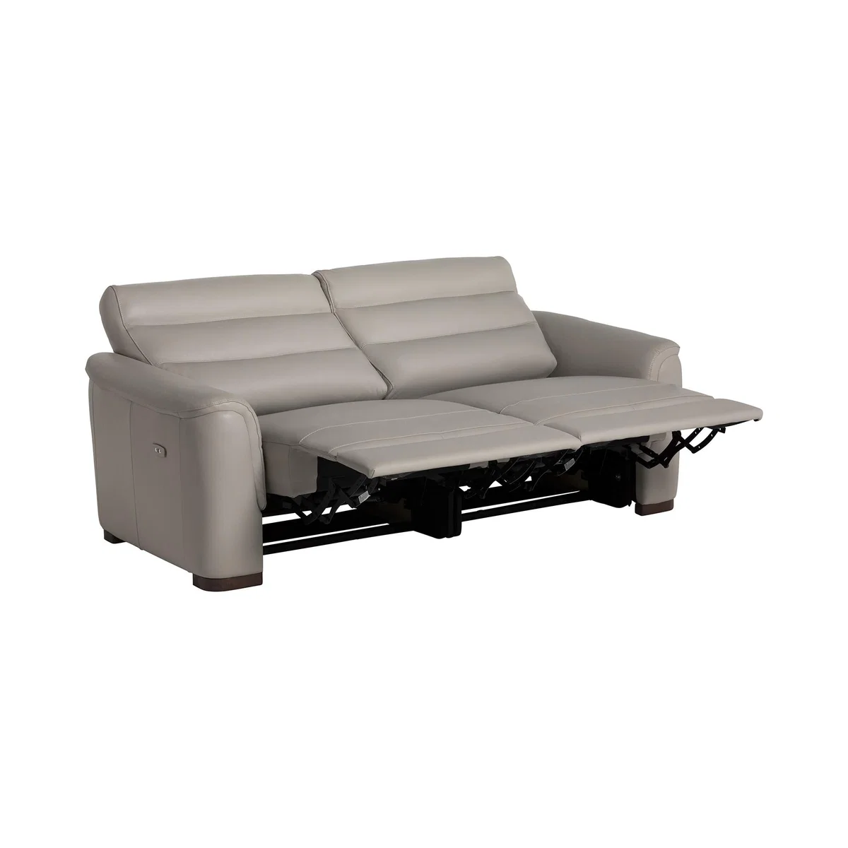 Garner Large Dual Power Recliner Sofa, Grey Leather | Barker & Stonehouse – image 6