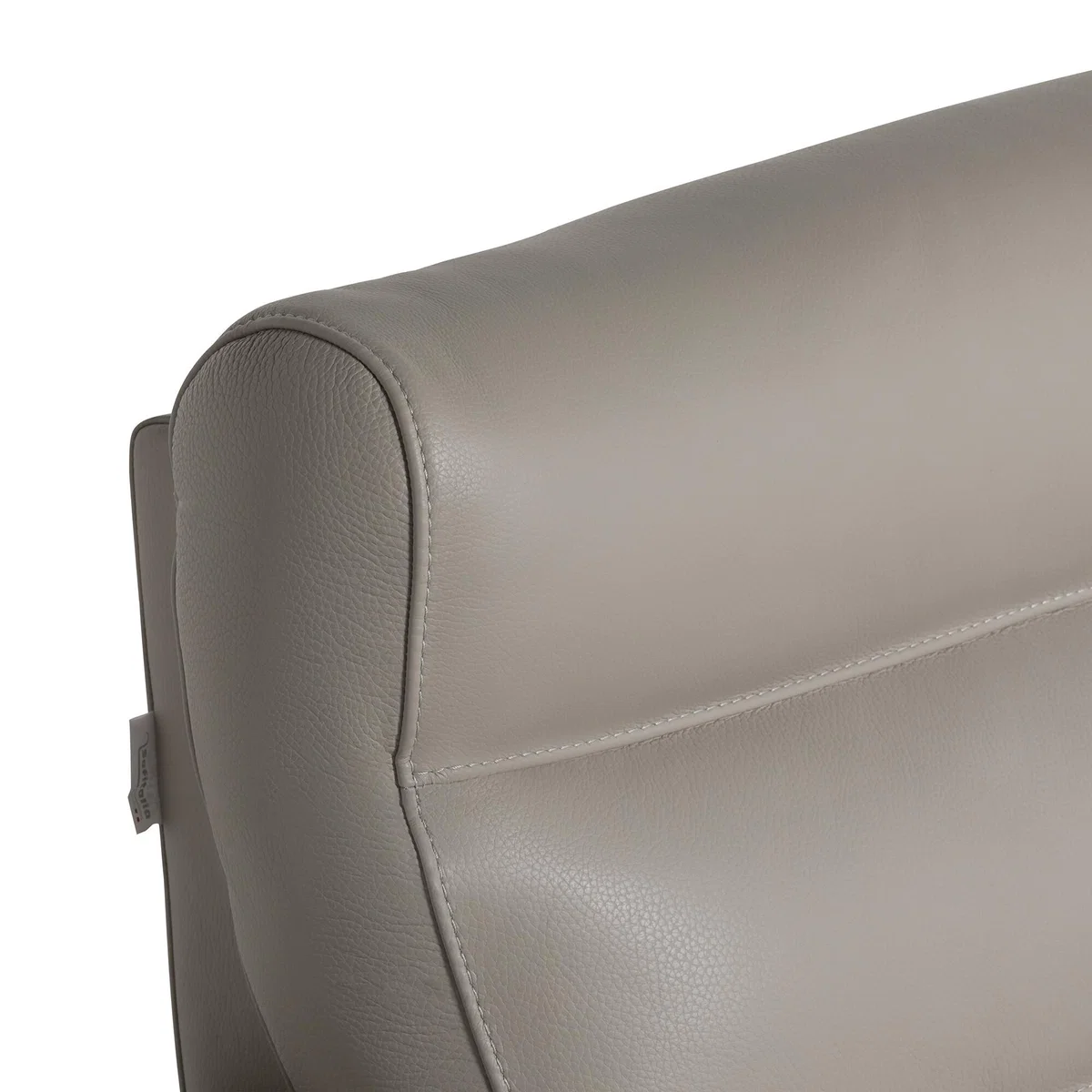 Garner Large Dual Power Recliner Sofa, Grey Leather | Barker & Stonehouse – image 9