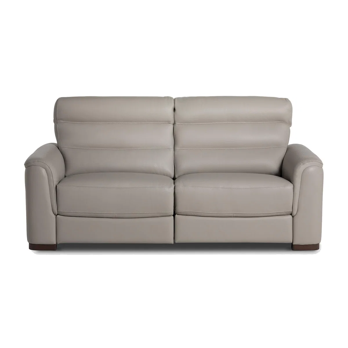 Garner Large Dual Power Recliner Sofa, Grey Leather | Barker & Stonehouse – image 1