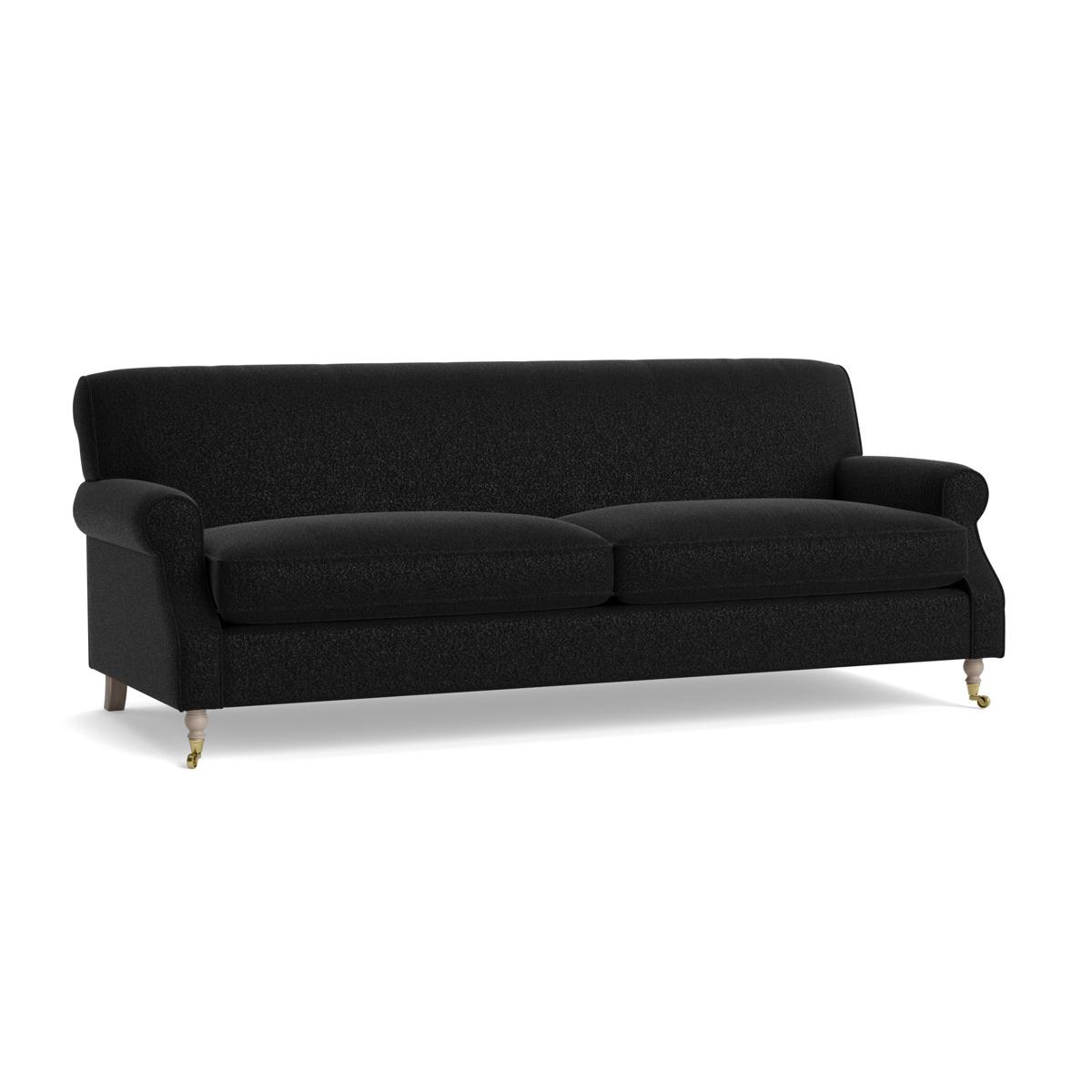 Annecy Three Seater Sofa – Pale Stone Opulent Cotton Velvet – image 9