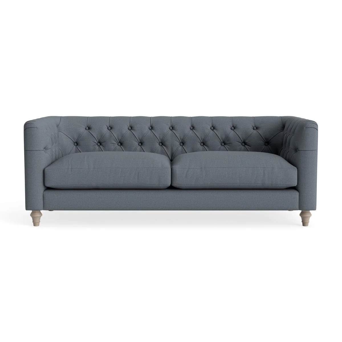 Sarnia Two Seater Sofa – Pebble Blue Cotton Linen – image 10