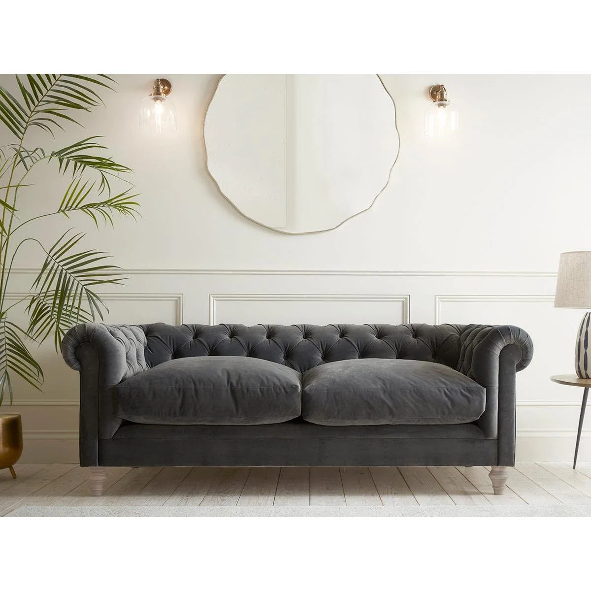 Dalvik Two Seater Sofa – Soft Rose Cotton Linen – image 6