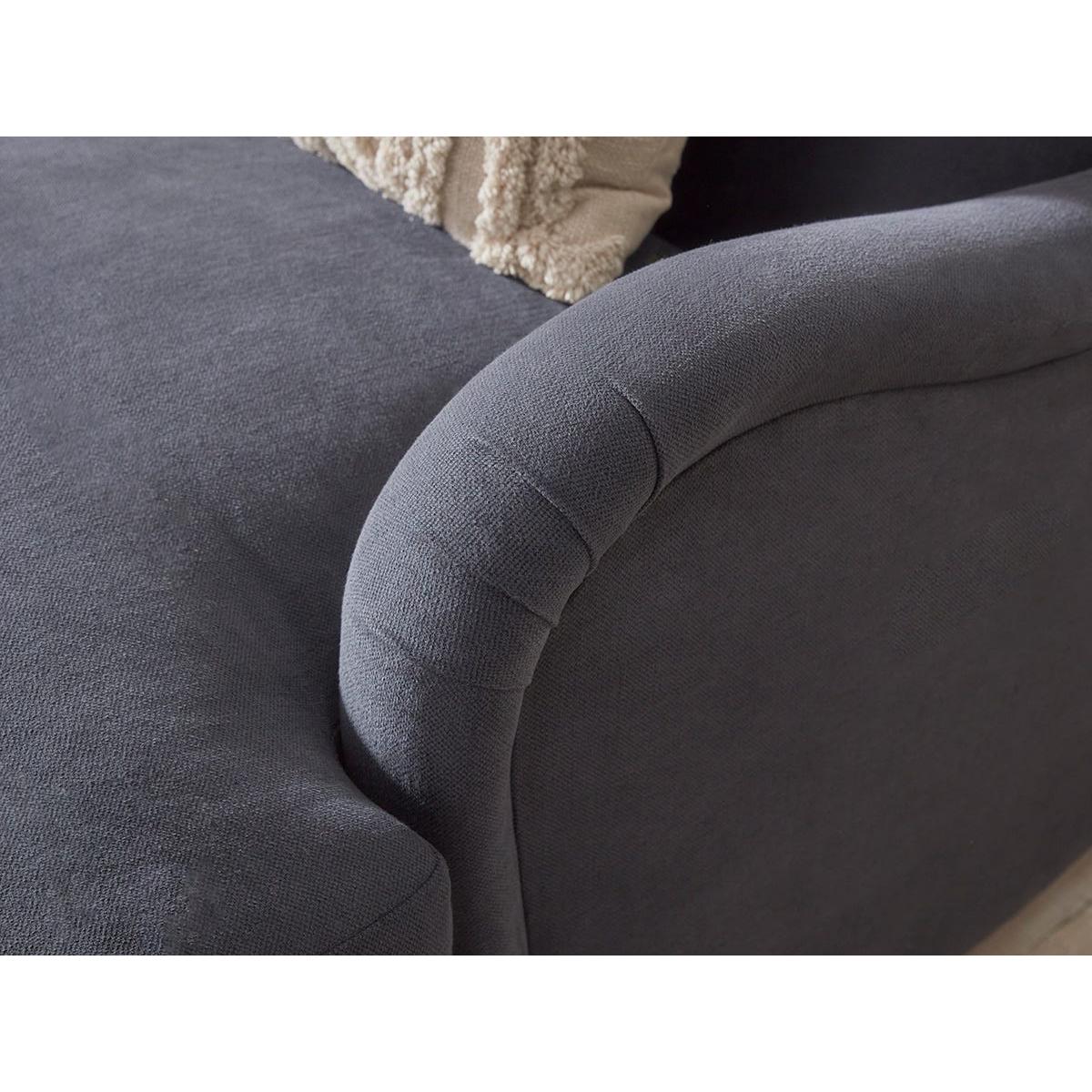 Reine Two Seater Sofa – Soft Eau De Nil Wide Cotton Stripe – image 4