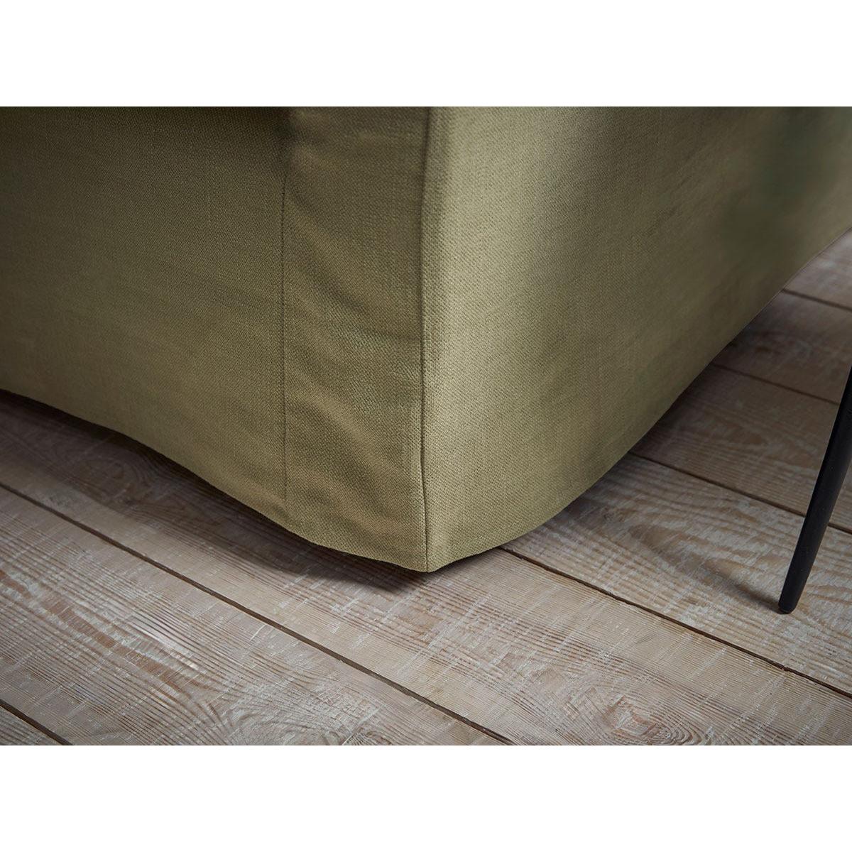 Colmar Two Seater Sofa – Warm Sand Wide Cotton Stripe – image 13