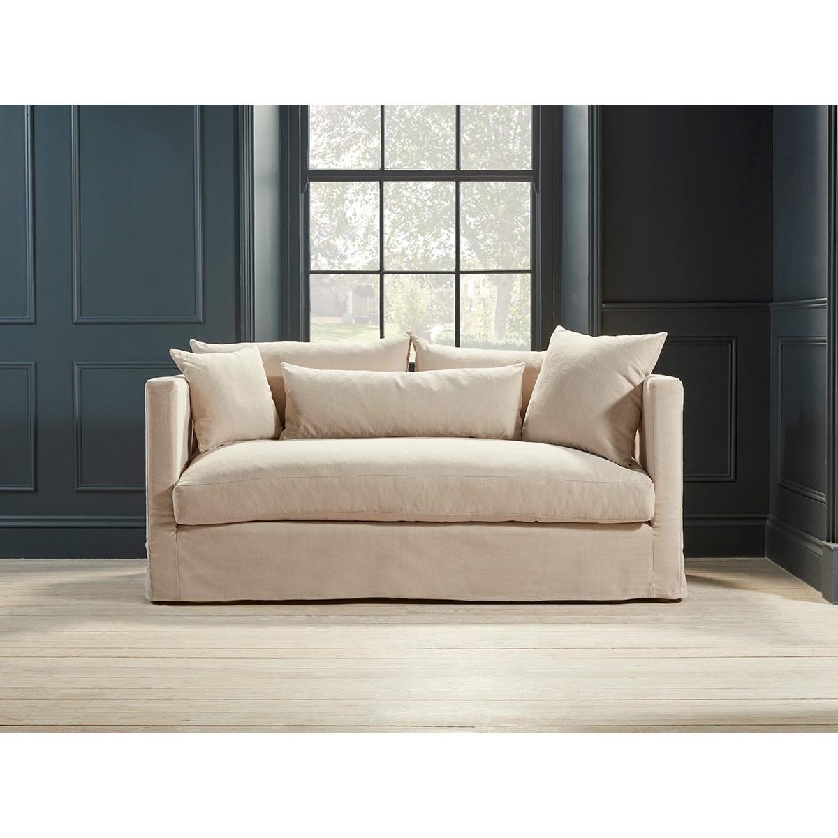 Colmar Two Seater Sofa – Warm Sand Wide Cotton Stripe – image 6