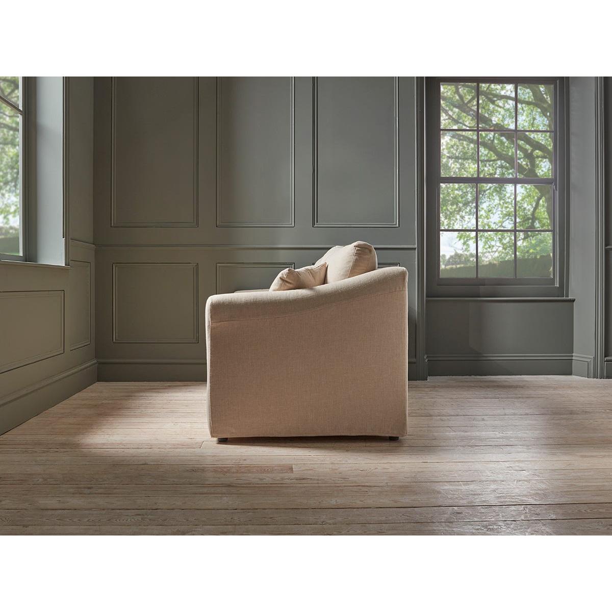 Silves Two Seater Sofa â€“ Vintage Olive Cotton Linen – image 9
