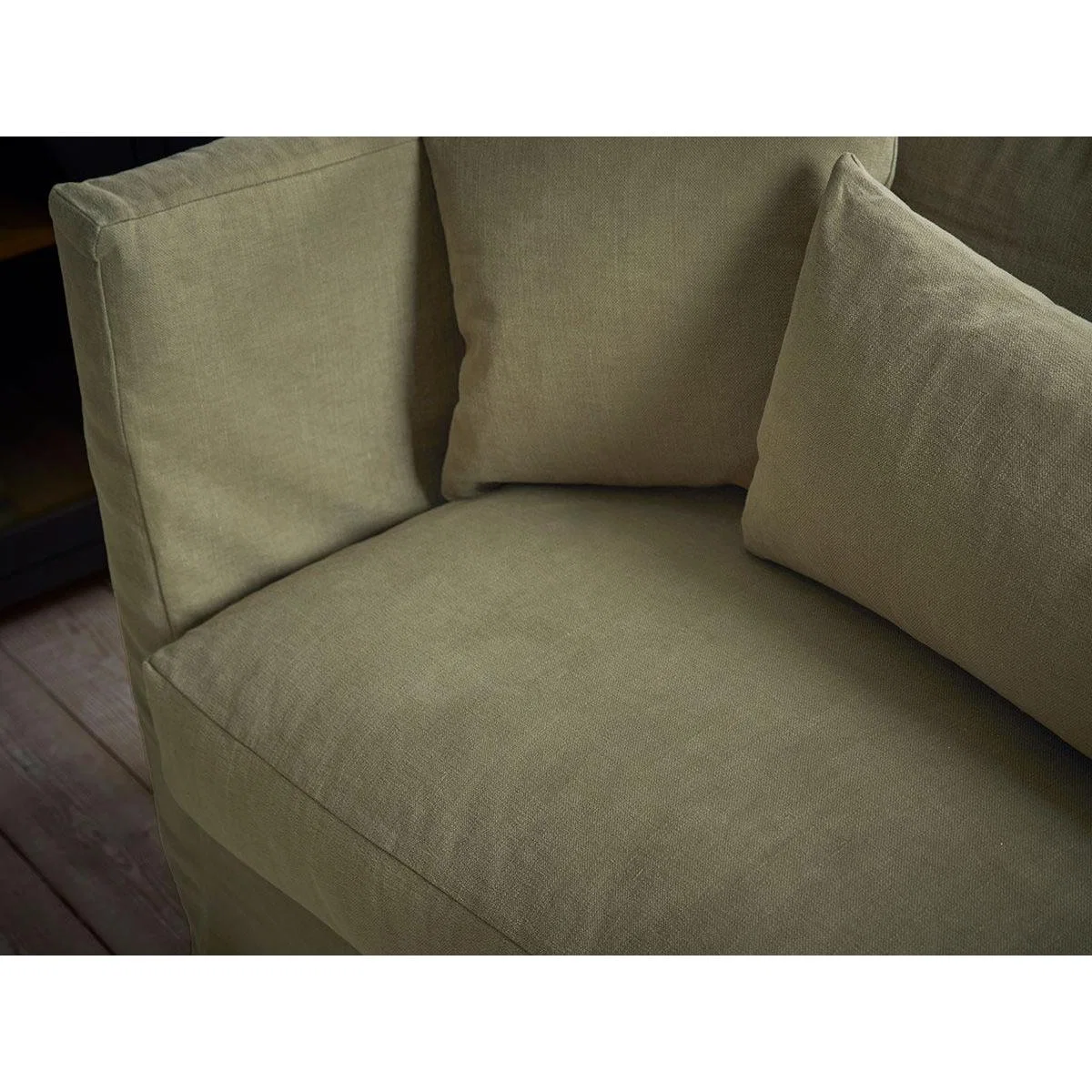 Colmar Two Seater Sofa – Pale Stone Opulent Cotton Velvet – image 15