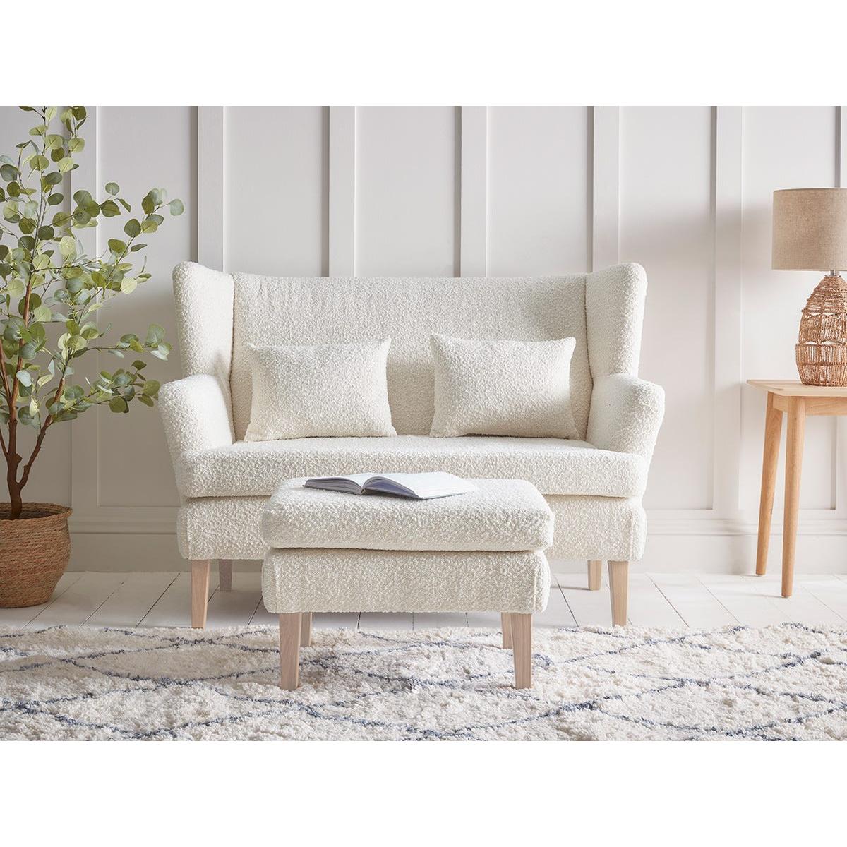 Trosa Three Seater Sofa – Soft Eau De Nil Cotton Stripe – image 2