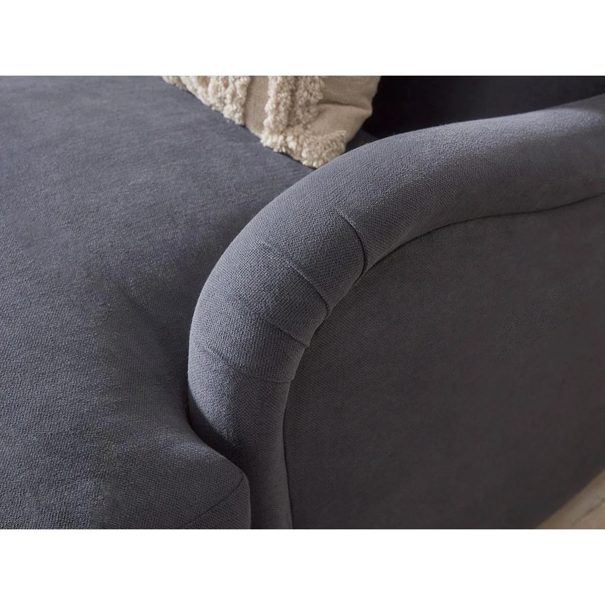 Reine Two Seater Sofa – Warm Sand Wide Cotton Stripe – image 4