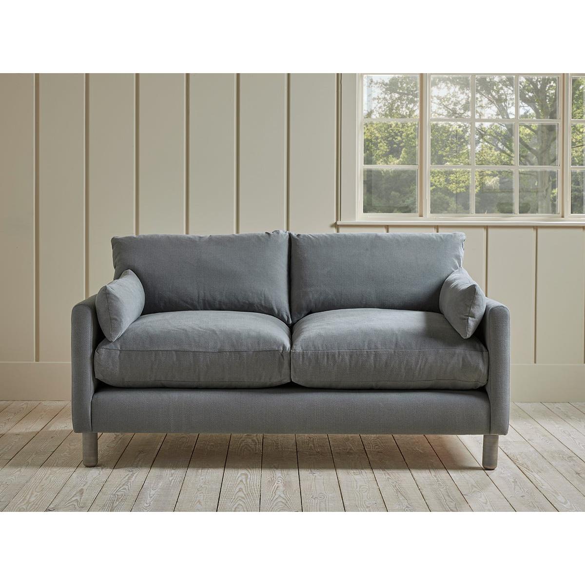 Edmonton Two Seater Sofa – Soft Eau De Nil Wide Cotton Stripe – image 5