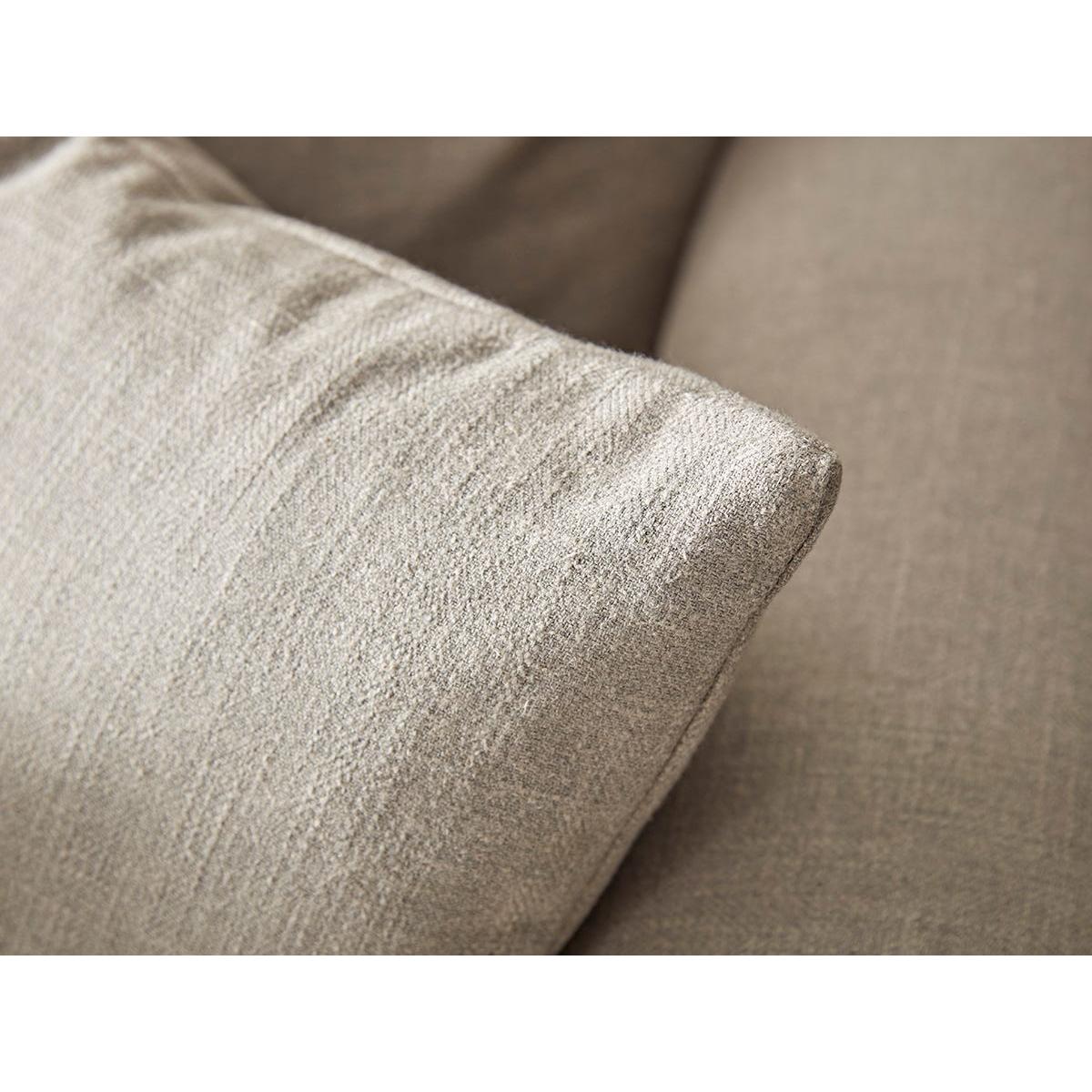 Palma Three Seater Sofa – Ivory Herringbone – image 6