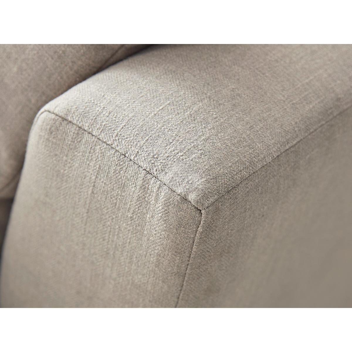 Palma Three Seater Sofa – Ivory Herringbone – image 7