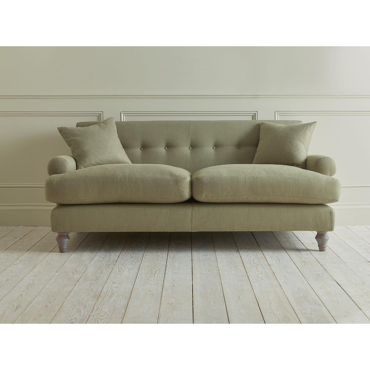 Visby Three Seater Sofa – Eucalyptus Cotton Stripe – image 7