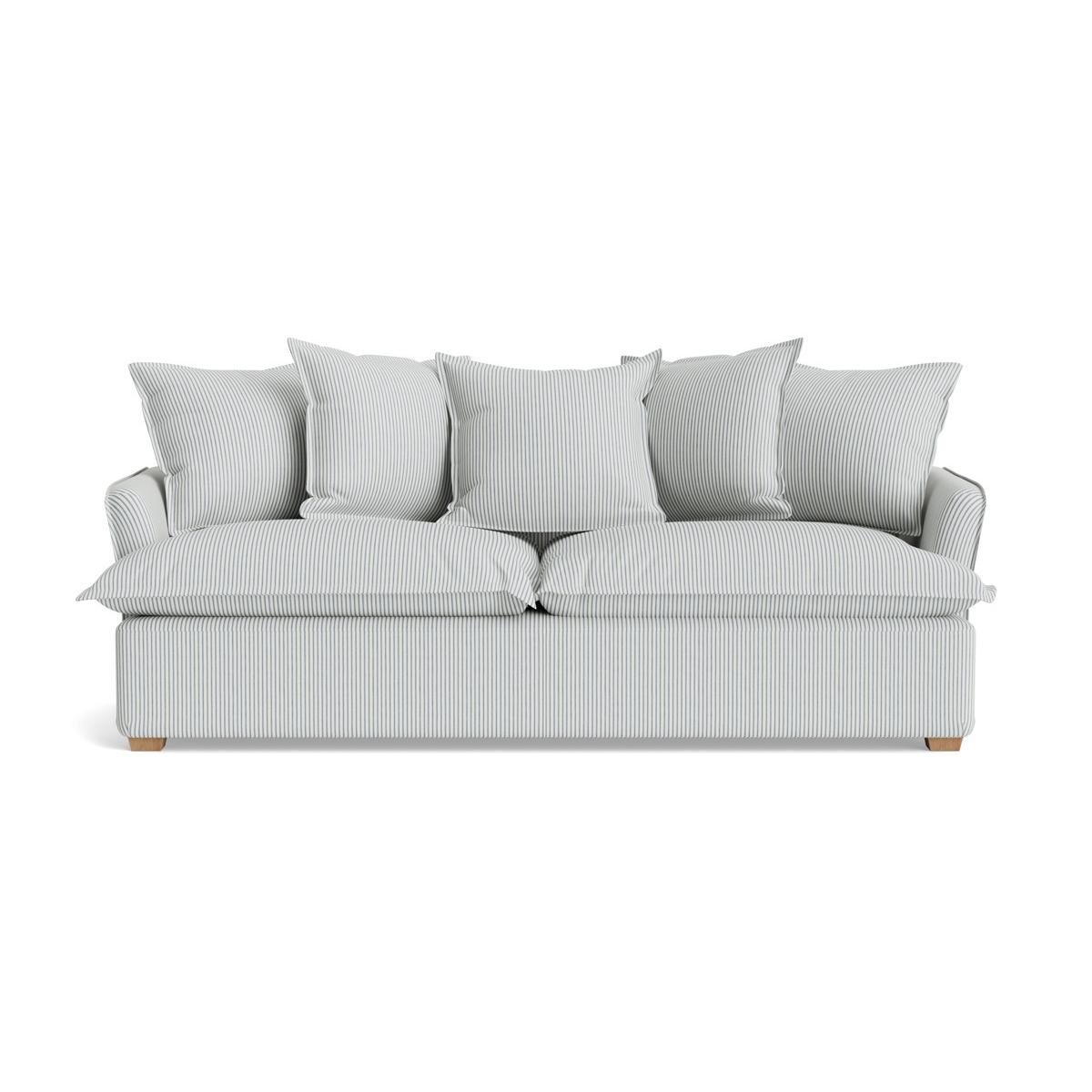 Umea Three Seater Sofa – French Blue Cotton Stripe – image 11