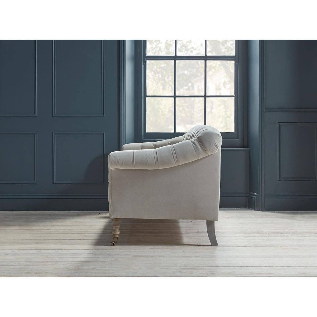 Domme Two Seater Sofa – Sand Herringbone – image 7