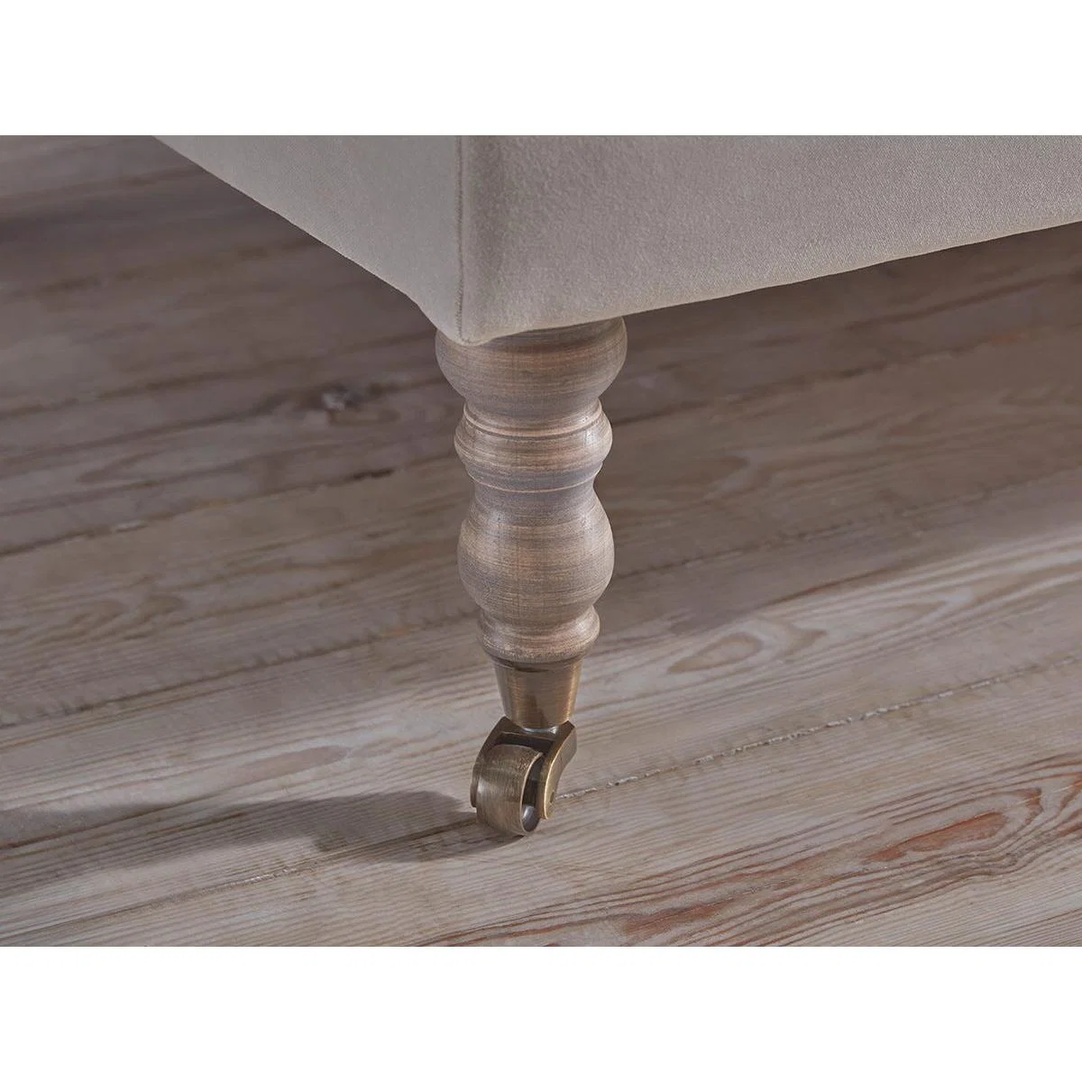 Domme Three Seater Sofa – Fern Herringbone – image 3