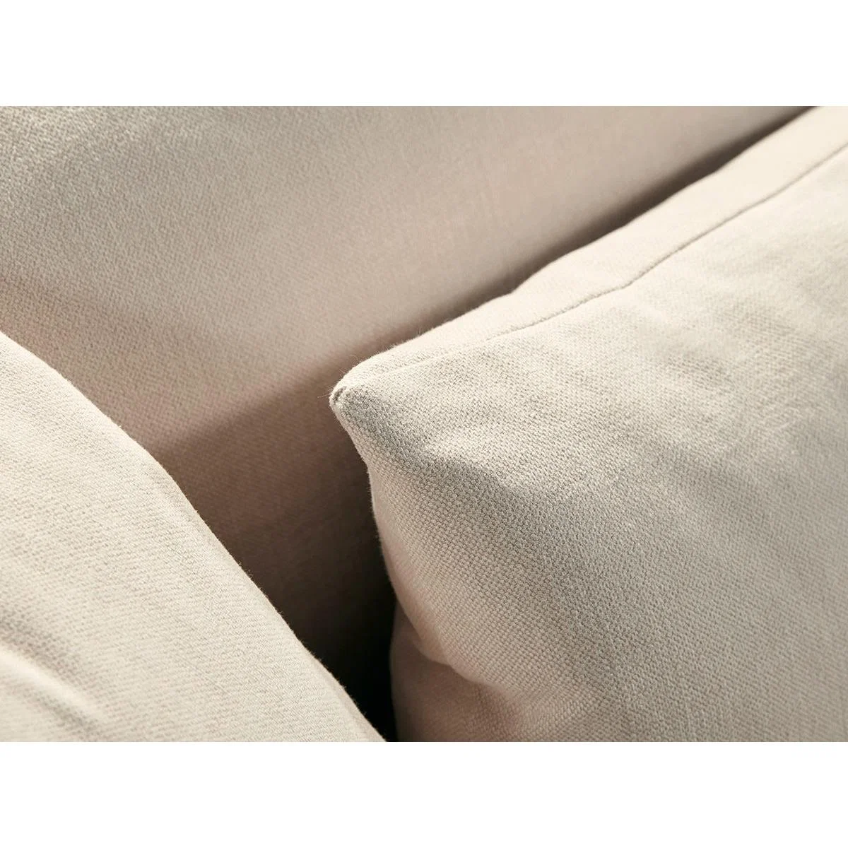 Colmar Three Seater Sofa – Pale Stone Opulent Cotton Velvet – image 5