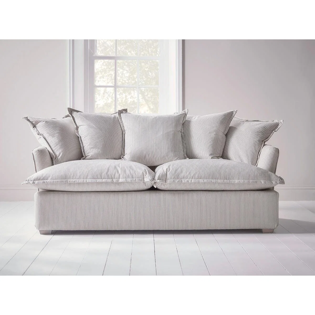Umea Two Seater Sofa – Slate Blue Herringbone – image 7