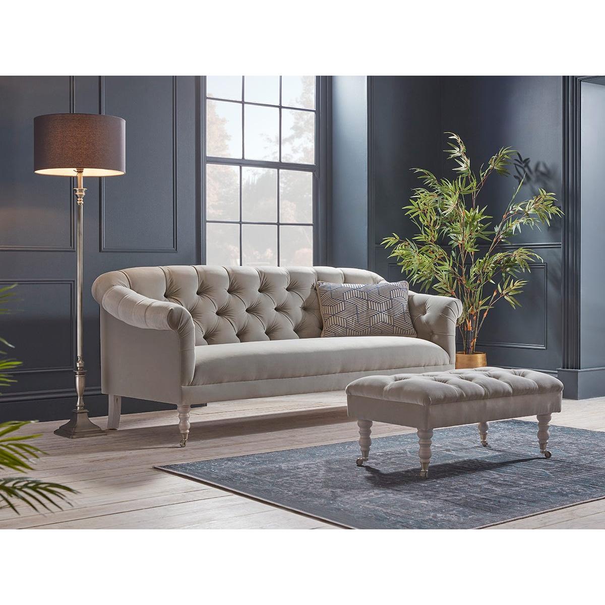 Domme Two Seater Sofa – Mineral Velvet – image 2