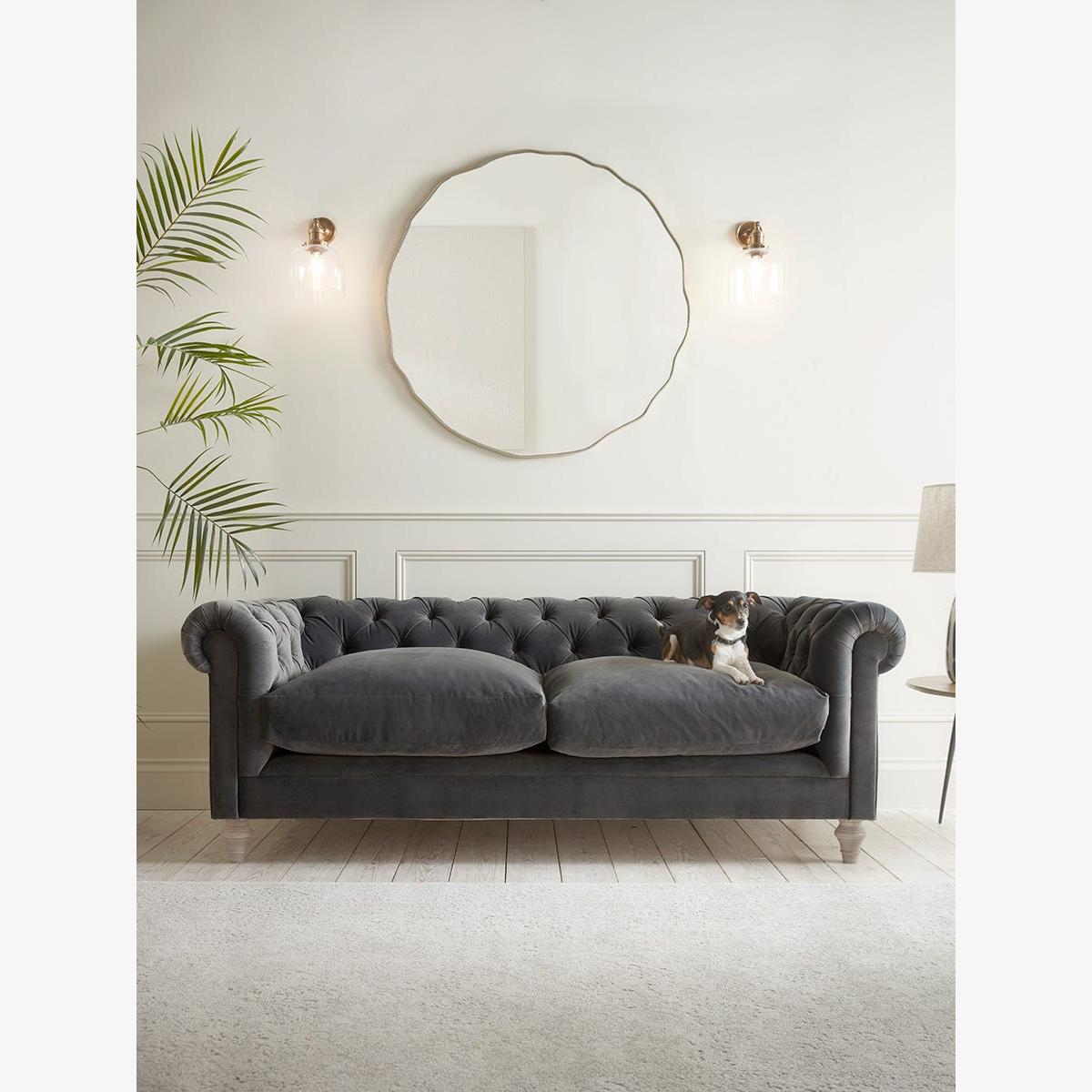 Dalvik Three Seater Sofa – Mineral Velvet – image 1