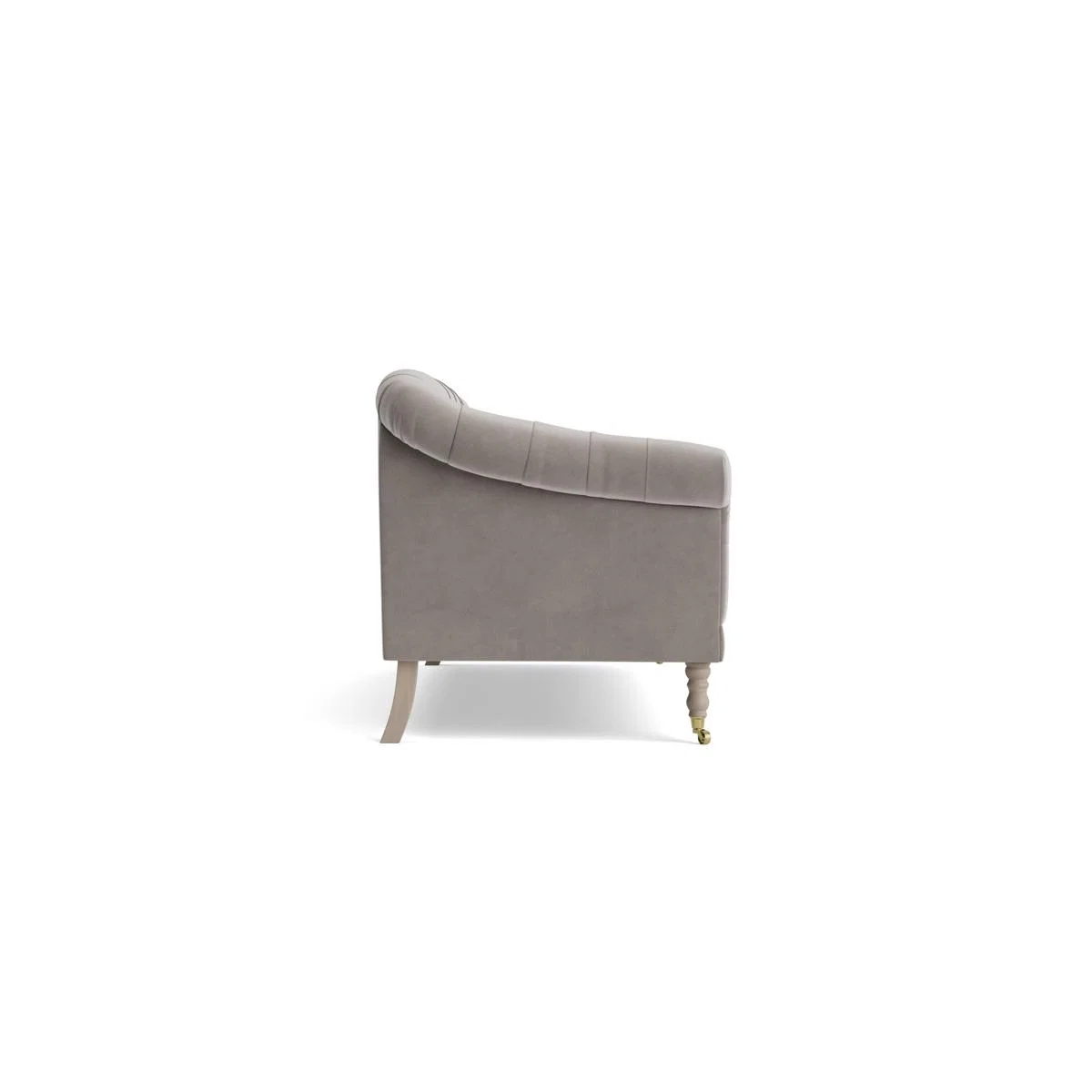 Domme Three Seater Sofa – Grey Leather – image 12